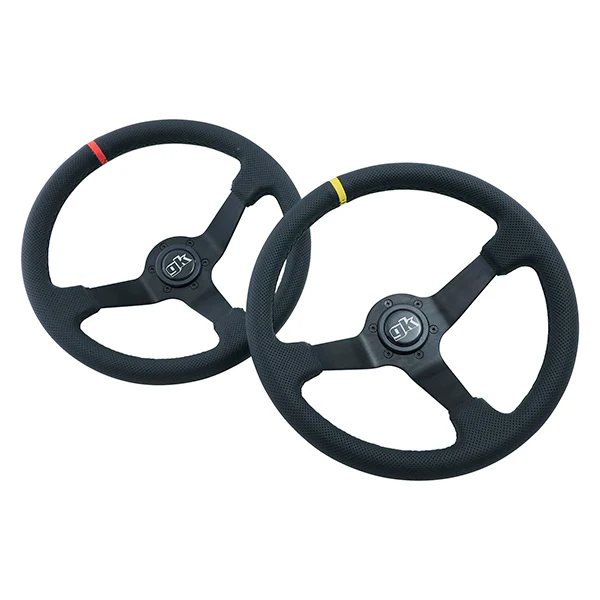 Steering wheel 350mm Deep dished perforated leather