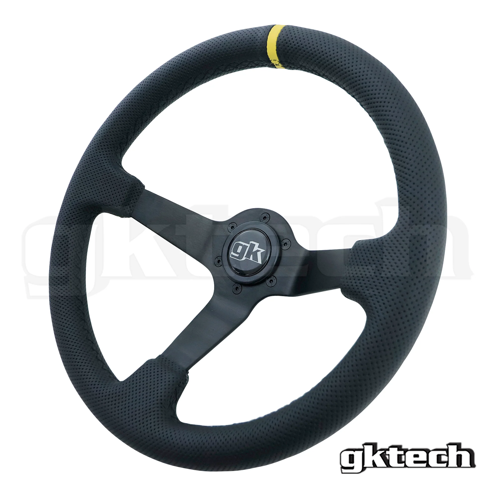 Steering wheel 350mm Deep dished perforated leather - Image 6