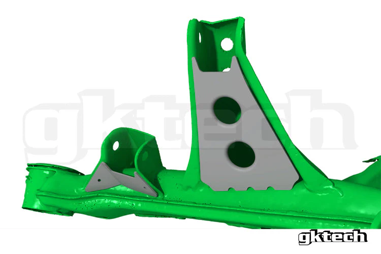 V2 S13 240sx/R32 GTS-T Skyline subframe weld in reinforcement plates - Image 15