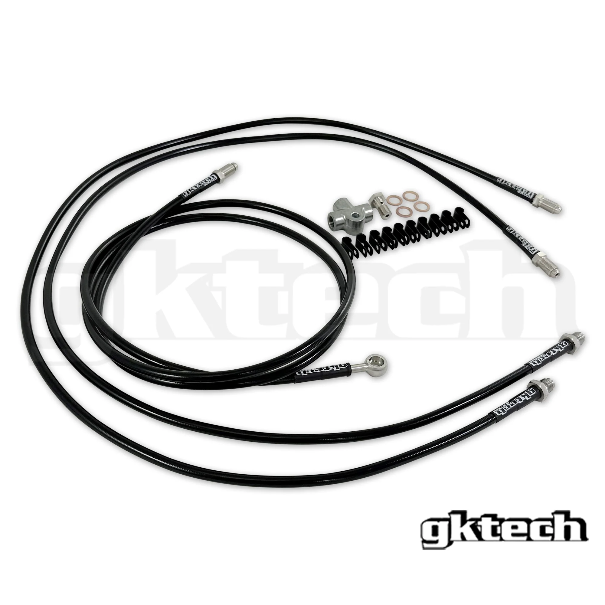 Z33 350z/Z34 370z/G35/G37 SS braided hydraulic e-brake line kit - Image 3